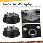 2X Front Brake Drum Hub Plate Shoes for Yamaha YFB250FW YFB250 (1995–2000)