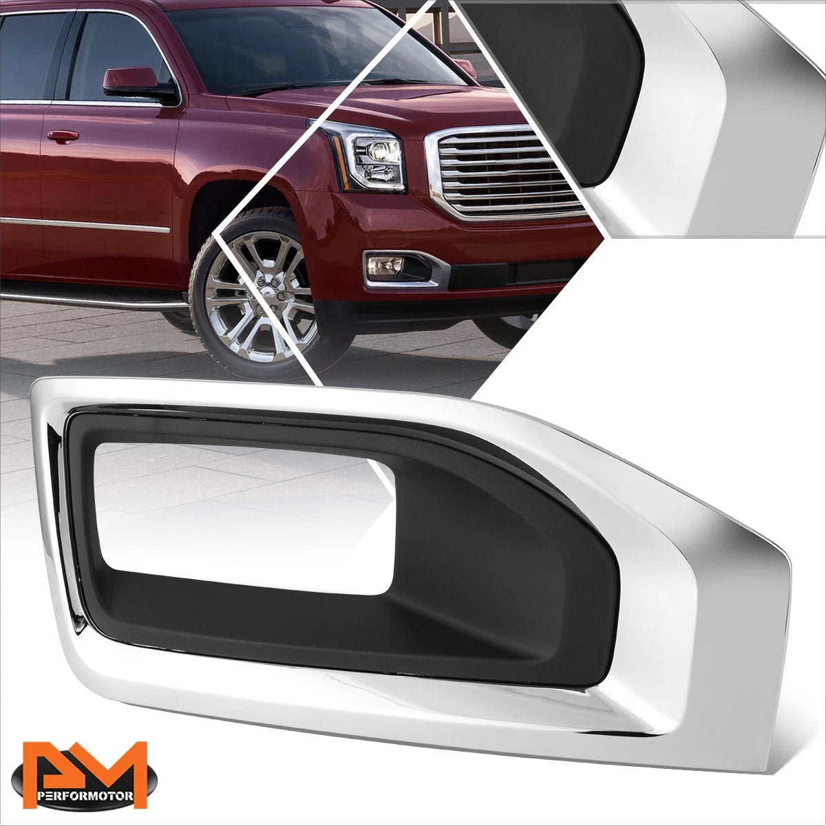 Fog Light Bezel Cover Chrome for GMC Yukon XL (2015–2020)