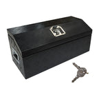 30" x 13" Black Aluminum Tool Box for Pickup Trailer (Fits Most Models)