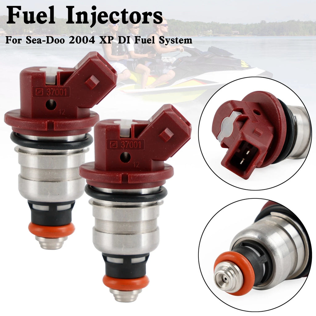 2X Fuel Injectors 275500460 for Seadoo GTX/RX/LRV/XP/3D (2000–2007)