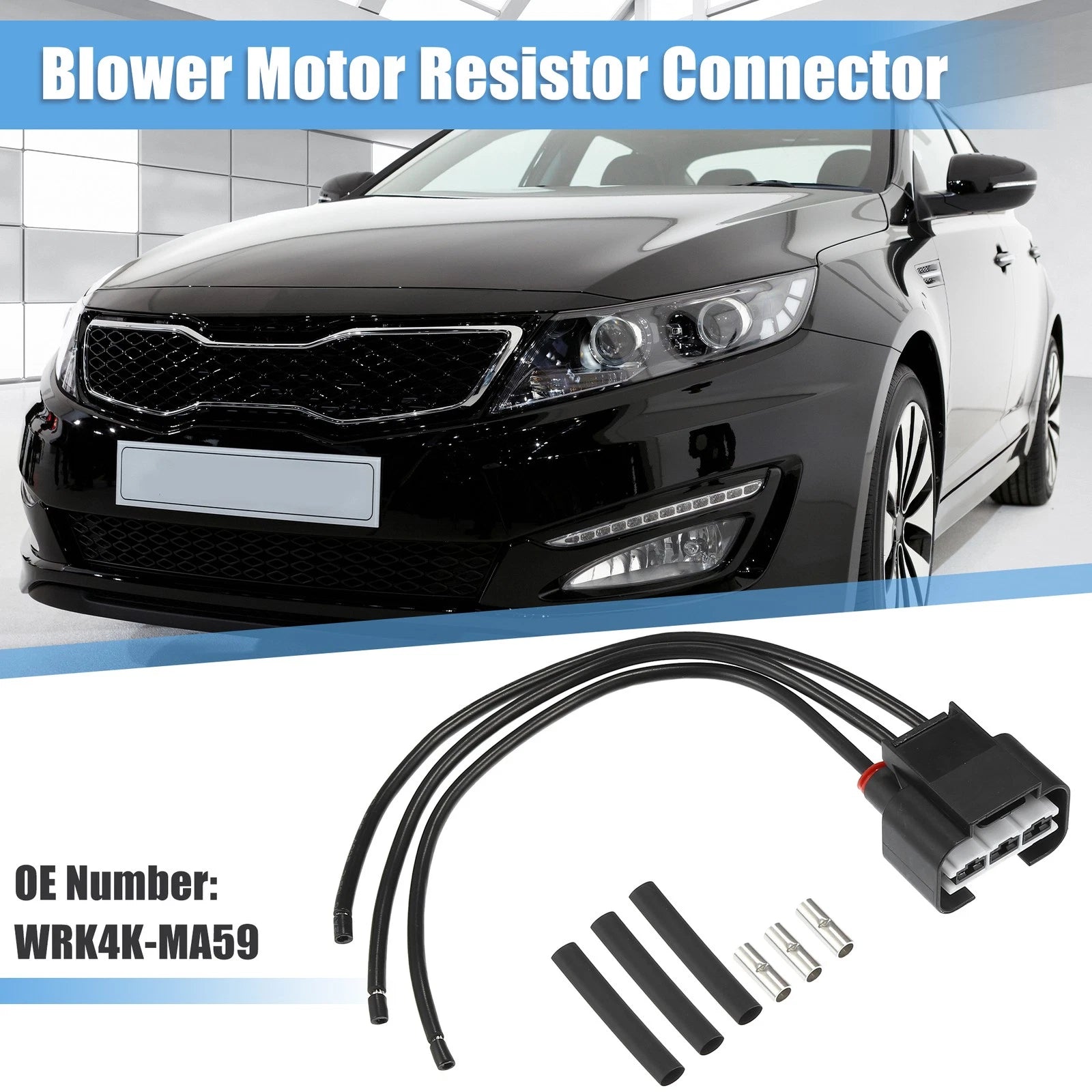 Set of 1 Cooling Fan Resistor Pigtail Connector for Kia Optima (2014–2019)