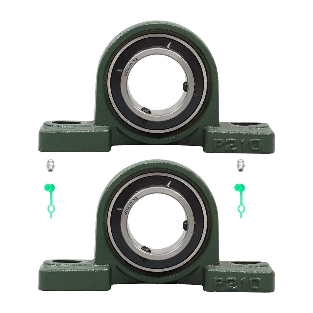 2 Pack Pillow Block Mounted Ball Bearing for UCP210-32 (Self Aligning)