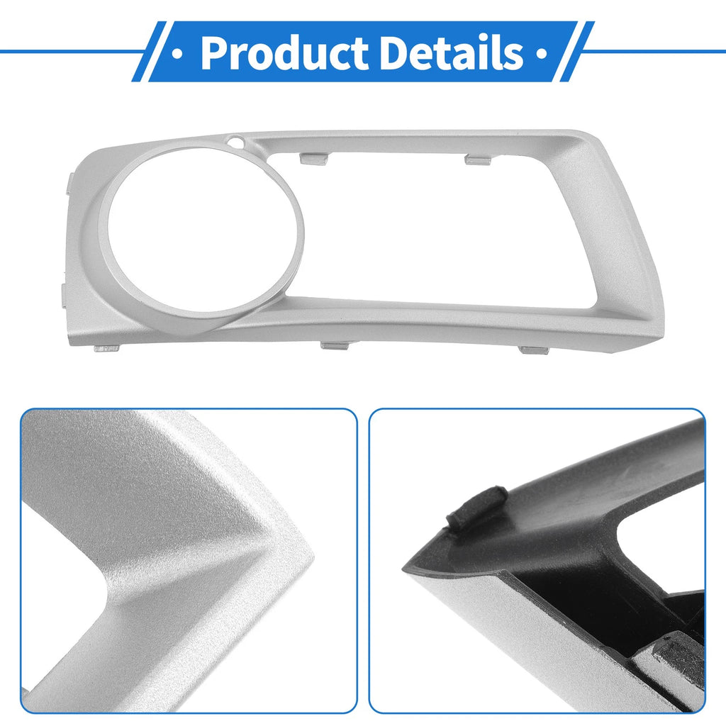 1 Pc Fog Light Grill for BMW X6 (2012–2014) No. 51117312596 Silver Tone
