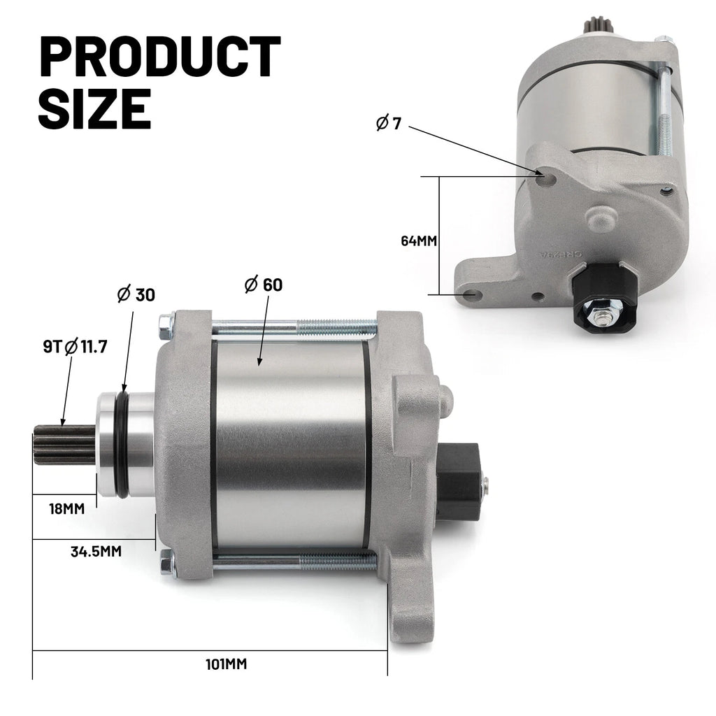 Starter Motor for Honda CRF450R CRF450RX (2017–2023) 31200-MKE-A71