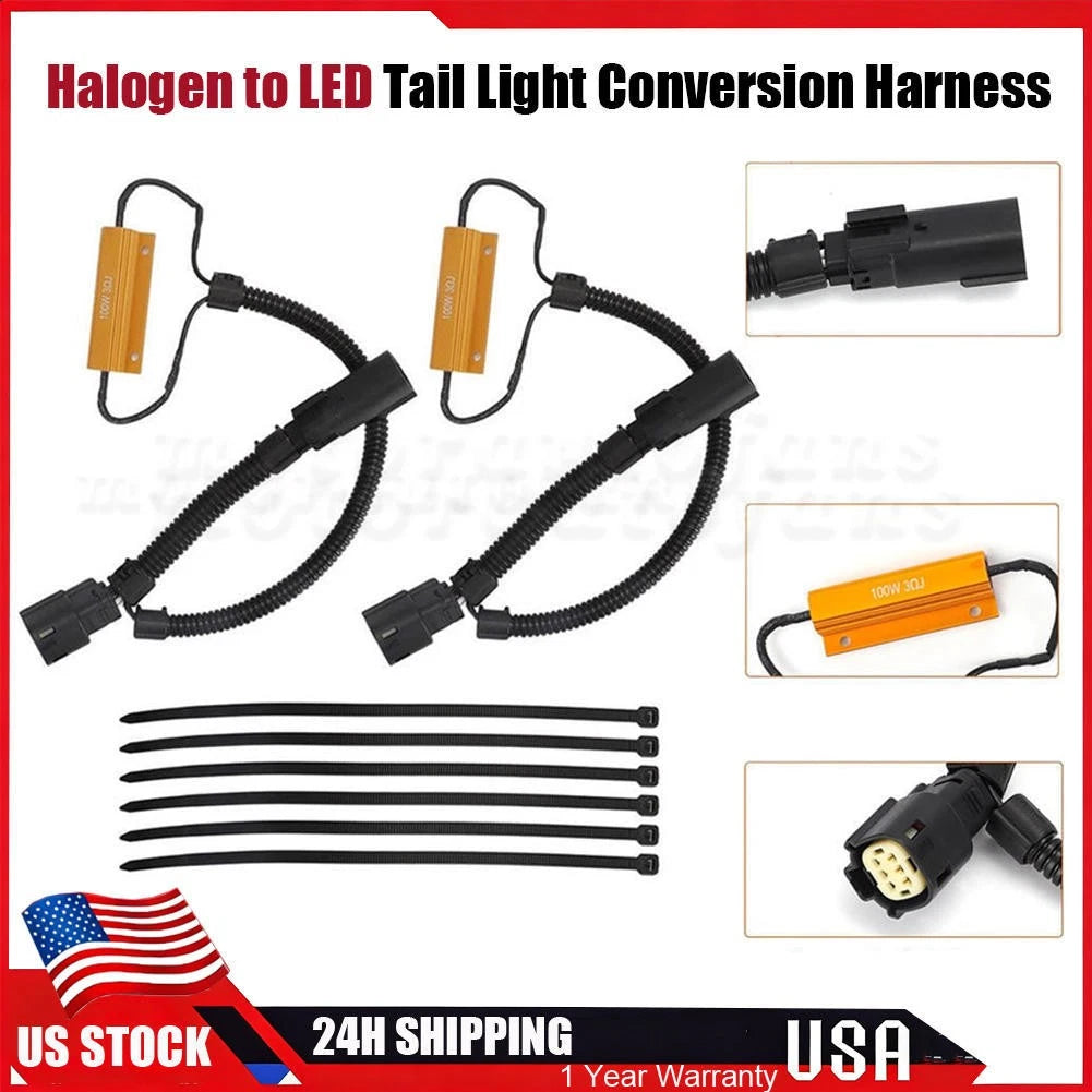Halogen to LED Tail Light Conversion Harness for Silverado Sierra (2019–2024)
