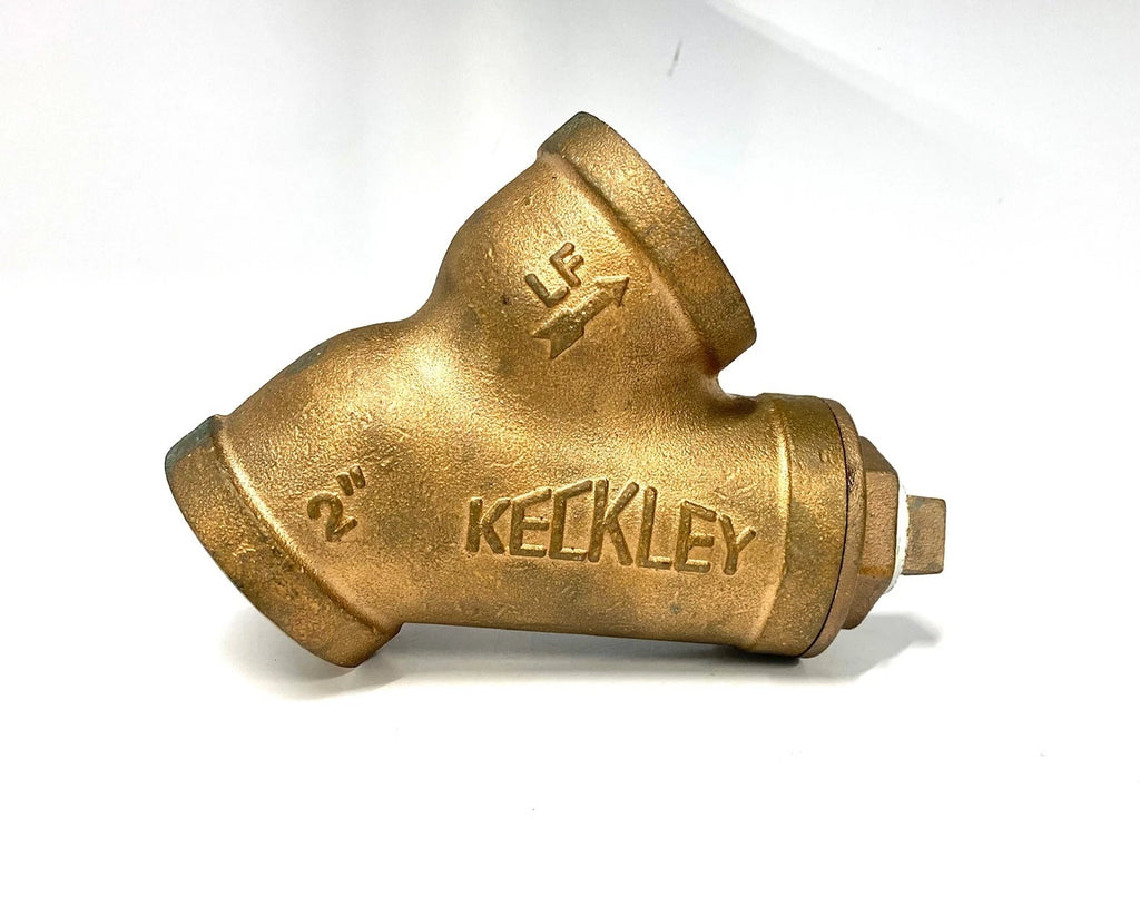 Keckley Style F7 "Y" Strainer for 2" Pipe (Cast Bronze, Stainless Steel Screen)