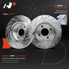 Drilled Brake Rotors & Ceramic Pads for Chevrolet Cobalt (2005–2010)