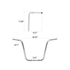 18" Rise Ape Hanger Handlebar for Harley FLST FXST Sportster
