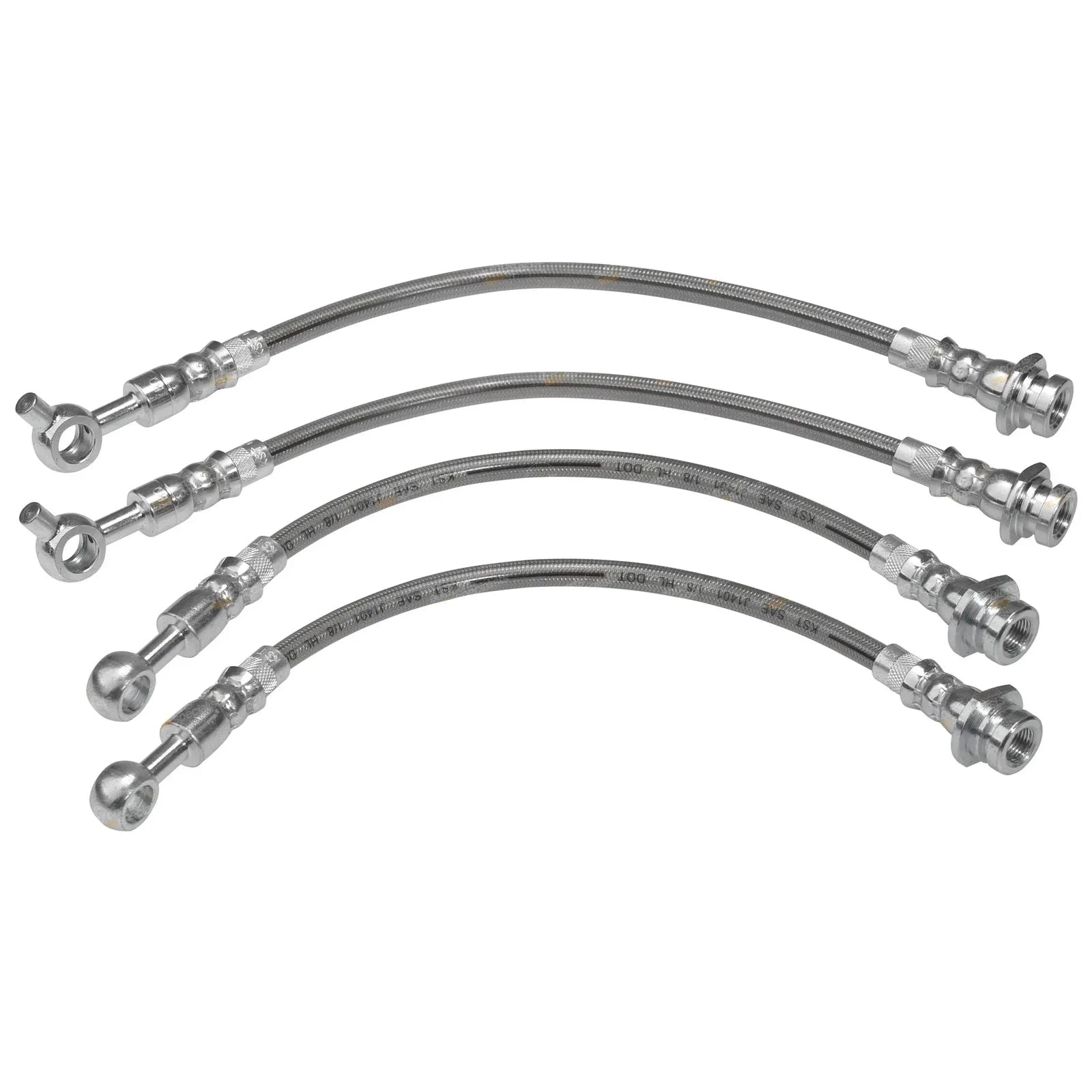 Braided Front & Rear Brake Line Set for Nissan Patrol GQ Y60 (1988 - 1997)