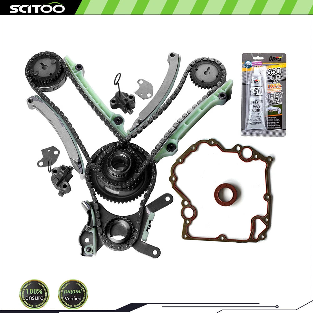 Timing Chain Kit & Timing Cover Gasket for Dodge Jeep 4.7L SOHC V8 (1999–2004)