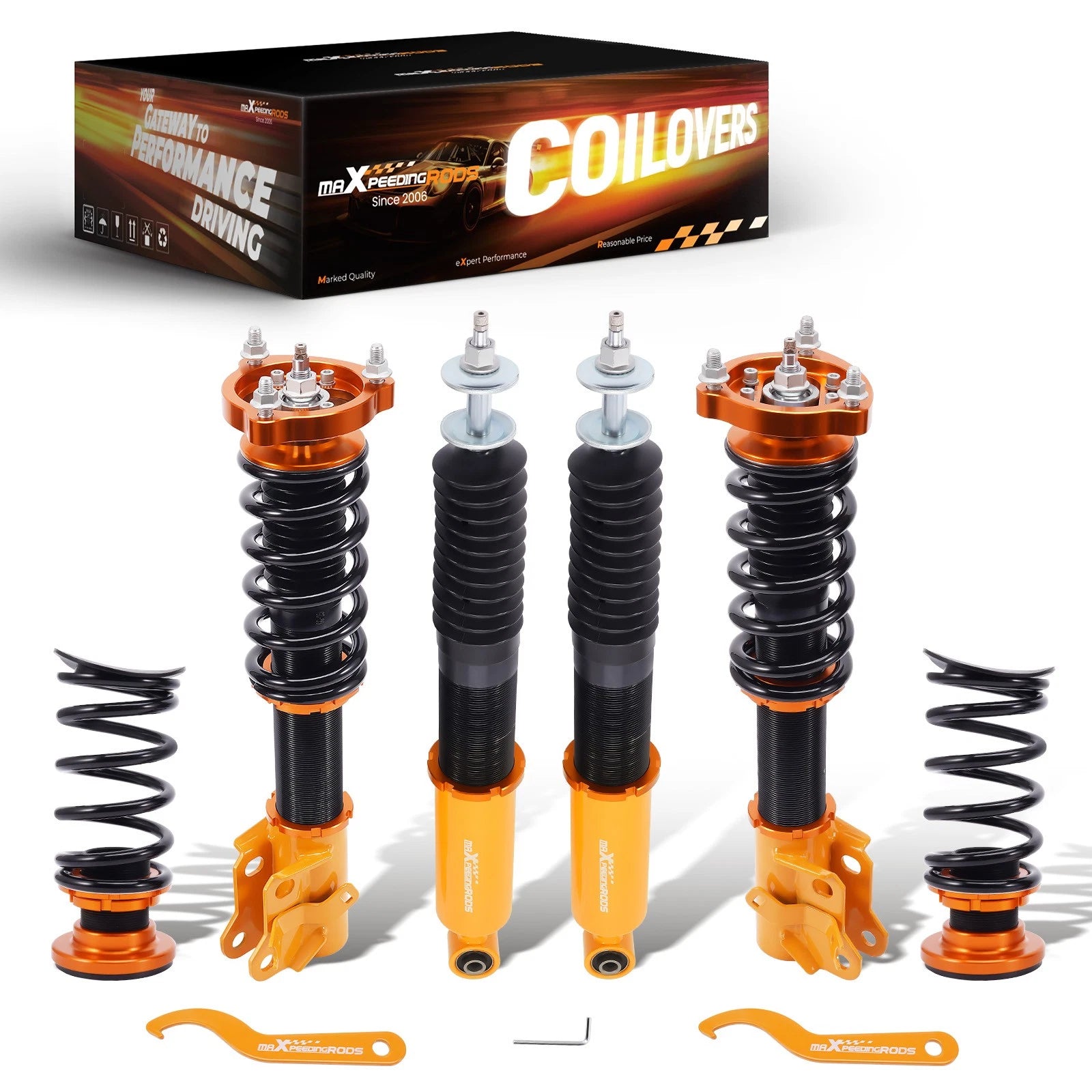 Set of 4 Coilovers for Honda Civic (2006–2011) - 24 Levels Damper