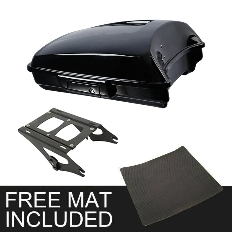 Trunk Mount Rack for Harley Touring Street Glide (2014–2026) - Vivid Black