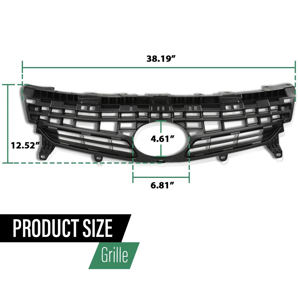 Upper Grille for Toyota Prius (2012–2015) - Black