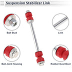 Set of 2 Front Stabilizer Bar Links with Bushings for Dodge Ram 1500 (No.K7275)