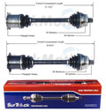 2X Front CV Axle Shaft Assemblies for Allroad Quattro (2001–2005)
