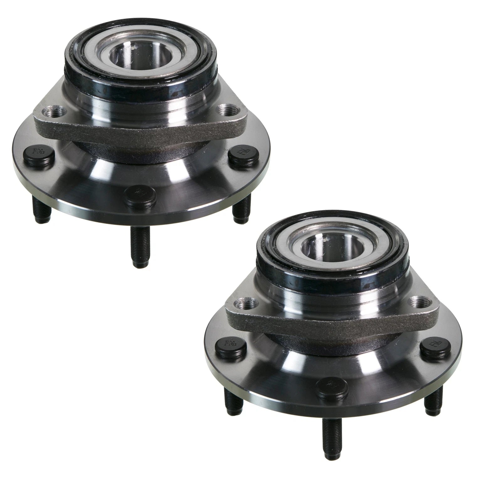 2X Moog Front Wheel Bearing & Hub Kit for Dodge Ram 1500 (1994–1996) 4WD