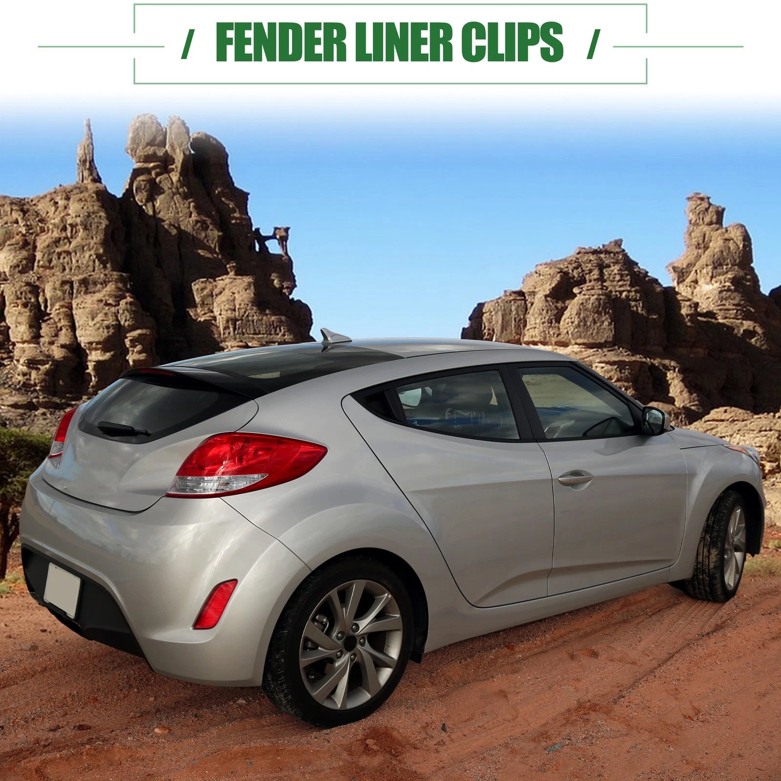 Fender Liner Clips for Hyundai Veloster (2012–2021) No. 86595-2T500, 10 Pcs