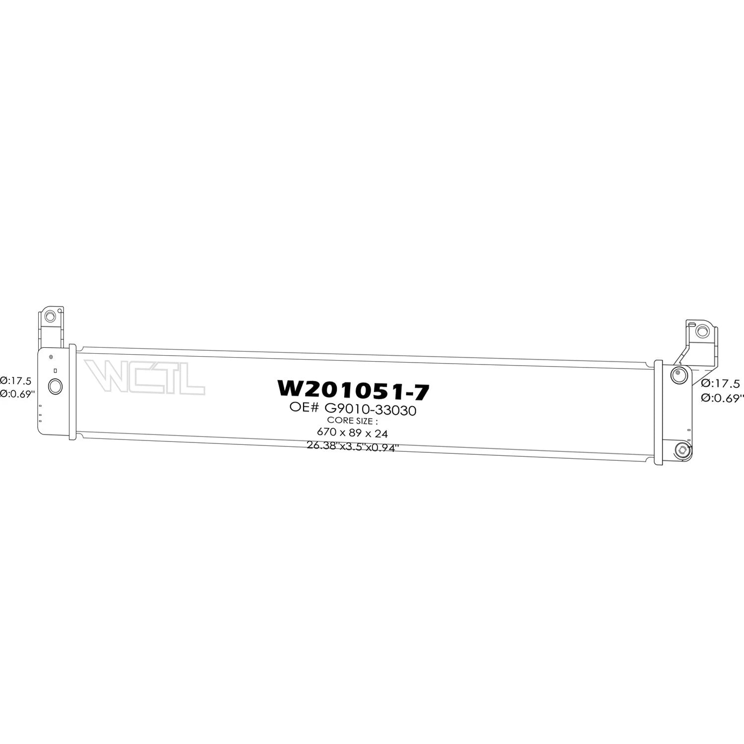 Replacement Inverter Cooler Repair Part for Toyota Avalon (2013–2018)