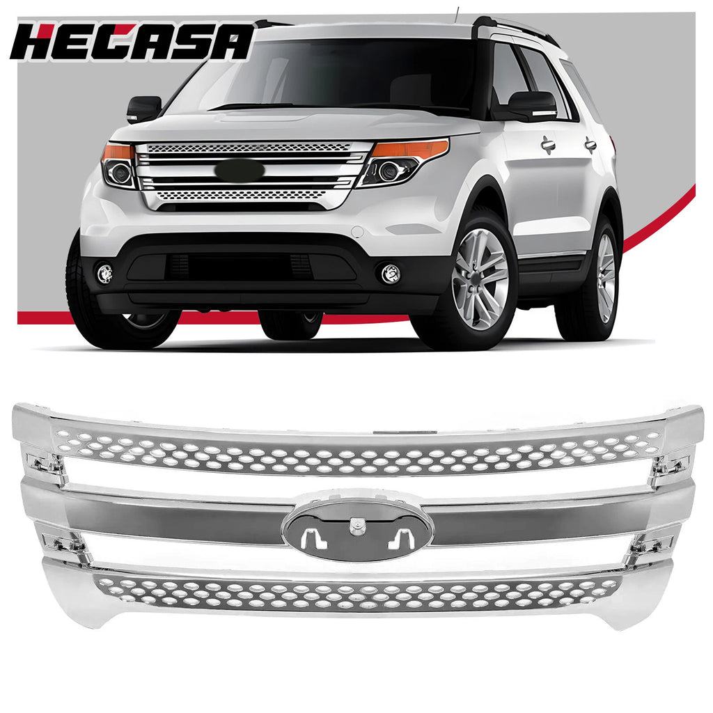 Chrome Grille Assembly for Ford Explorer (2011–2015)