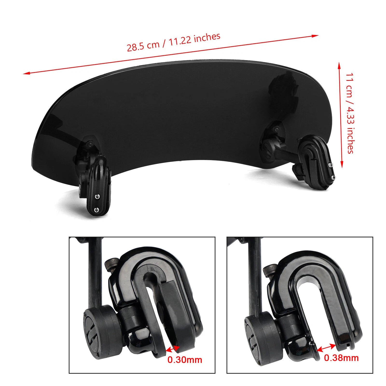 Adjustable Windshield Extension Spoiler Deflector for T9