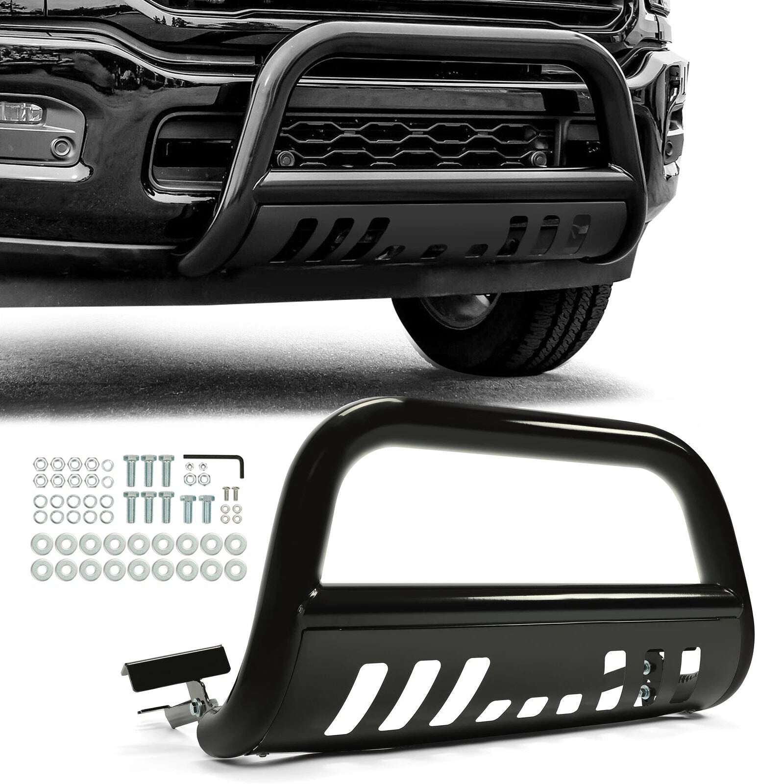 Brush Bull Bar Push Front Bumper Grille Guard for Dodge Ram 1500 (2009–2023)
