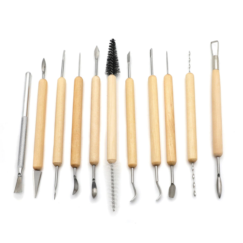 11 Pcs Pottery Tool Set for Clay Sculpting and Ceramics Art