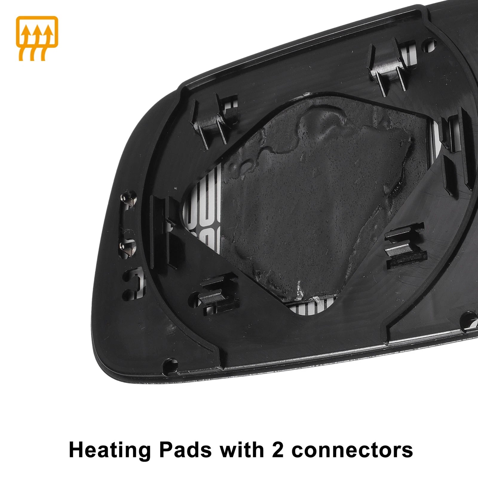 Pair White Heated Mirror Glass for Honda CR-V (2017–2023)