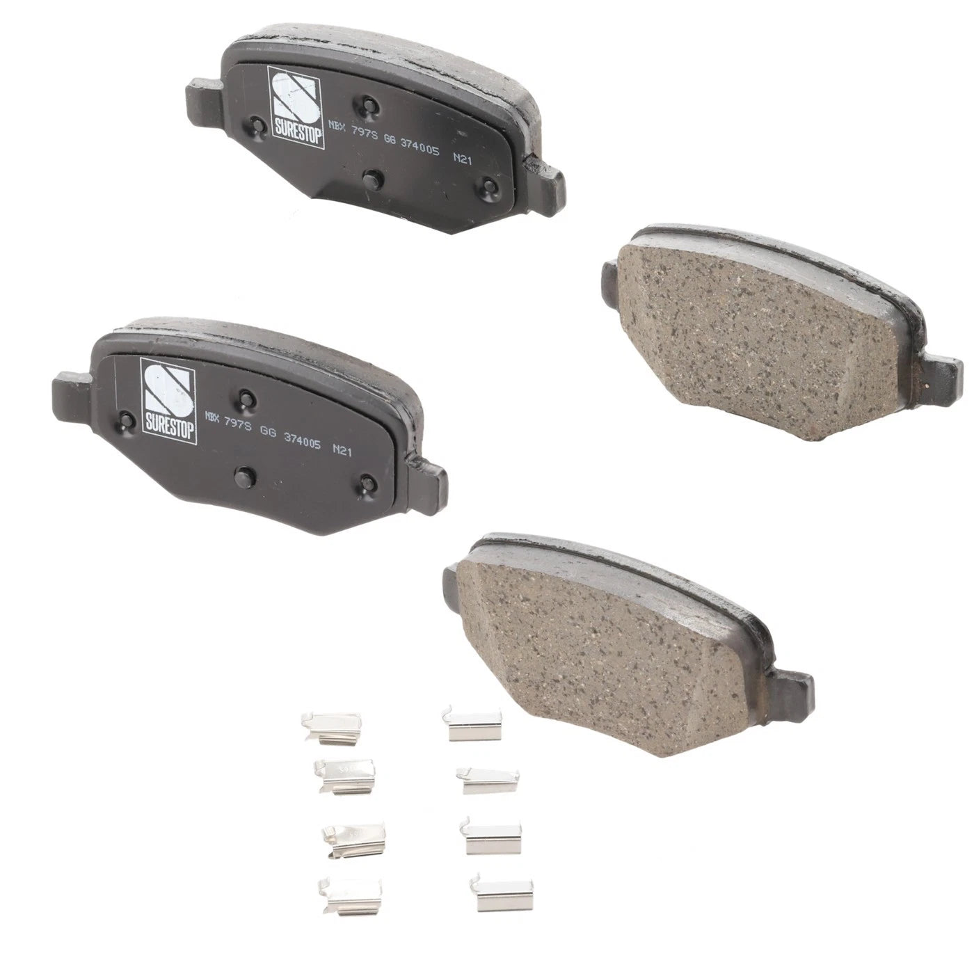 Rear Brake Pad Set for Ford Explorer, Taurus, Flex, Lincoln MKT, MKS, MKX