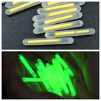 100pcs 1.5" Mini Green Glow Sticks for Night Golfing/Fishing
