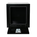 Steel Tool Box for Pickup Truck (18" x 18" x 18") - Black, Lock & Key