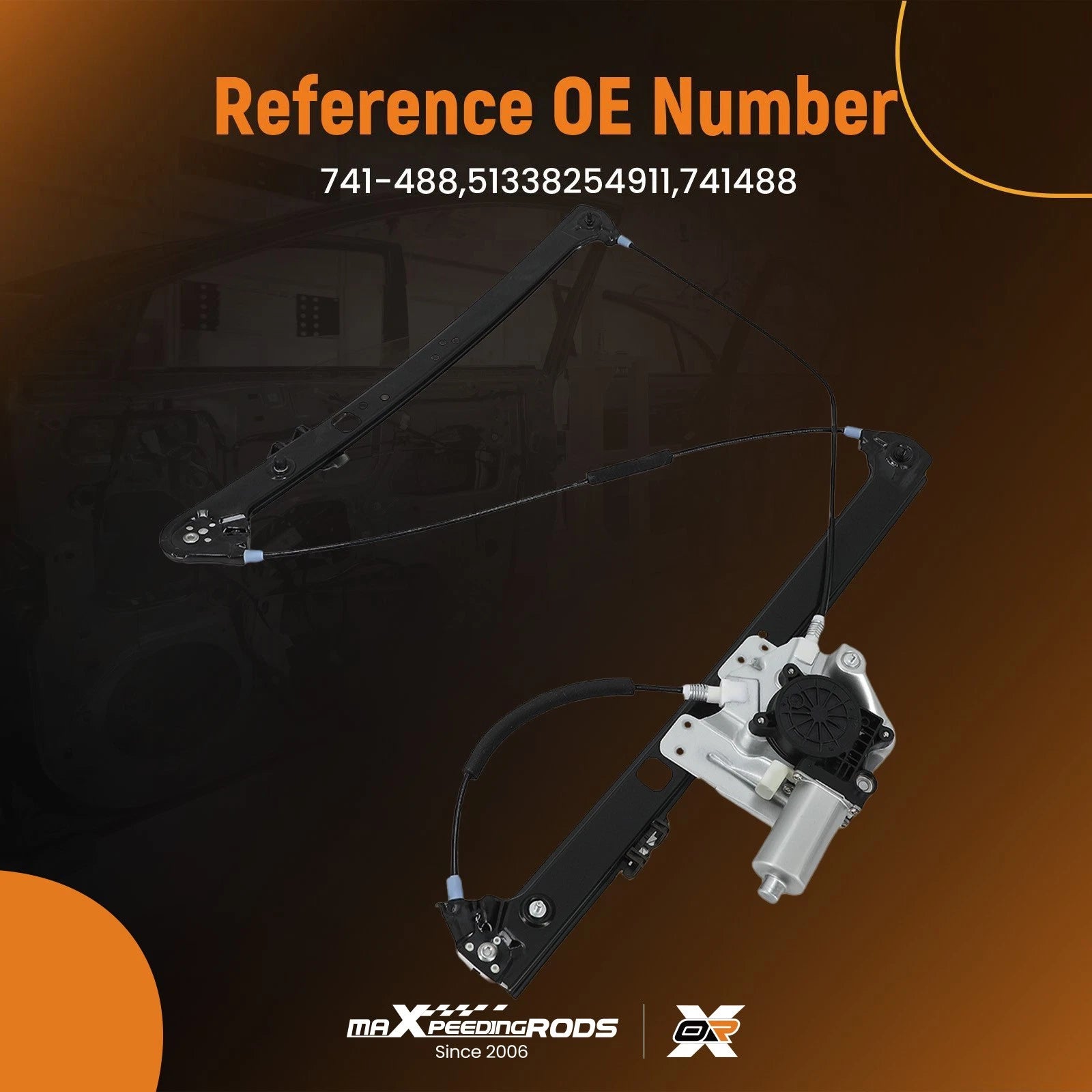 Front Left Window Regulator with Motor for BMW X5 (2000-2006)