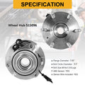Front Wheel Bearing Hubs for Chevy Silverado GMC Sierra 1500 Tahoe 4WD (2007–2013)