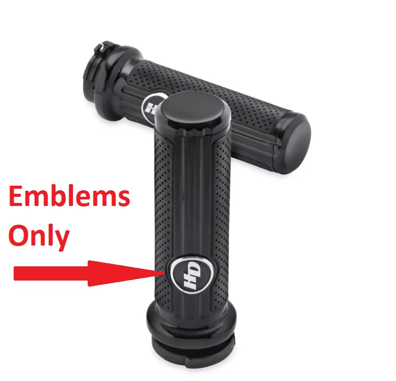 Defiance Handlebar Grip Inserts for Harley-Davidson (Chrome)