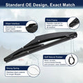 2 x 200mm 8" Rear Windshield Wiper Blades for Lexus CT200h (2011-2016)