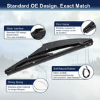2 x 200mm 8" Rear Windshield Wiper Blades for Lexus CT200h (2011-2016)
