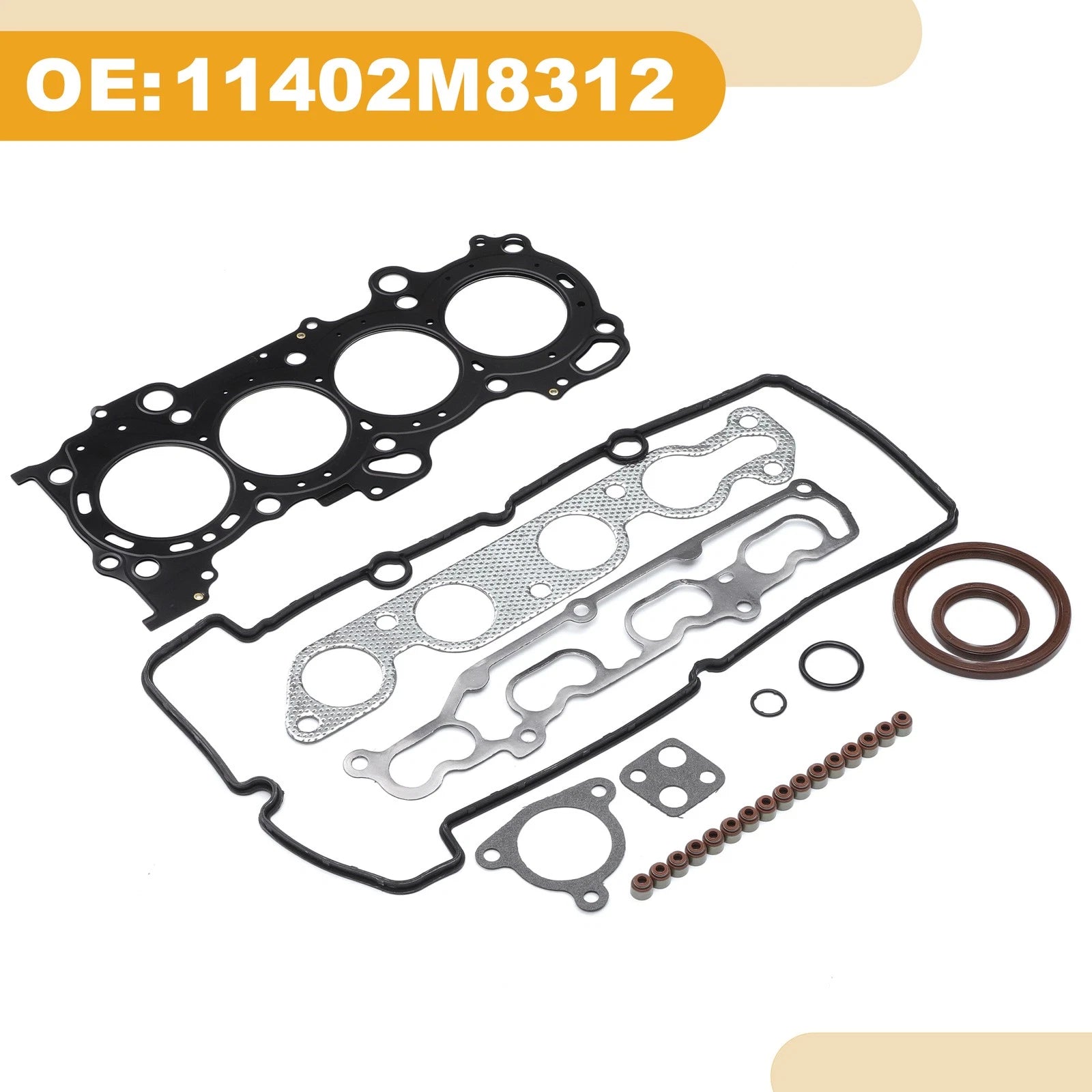 Cylinder Head Gasket Kit No. 11402M8312 for Suzuki K12B (ZC71S) (1 Set)