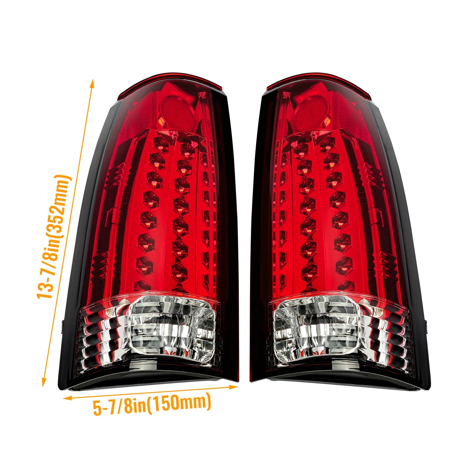 LED Tail Lights for Chevy K1500 GMC C1500 (1988–1998)