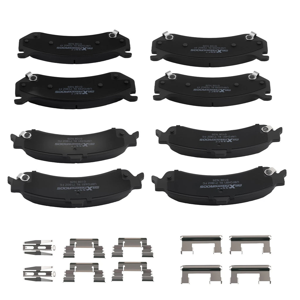 Set of 4 Ceramic Brake Pads for Chevrolet Avalanche 1500 (2002–2006) D785 D834