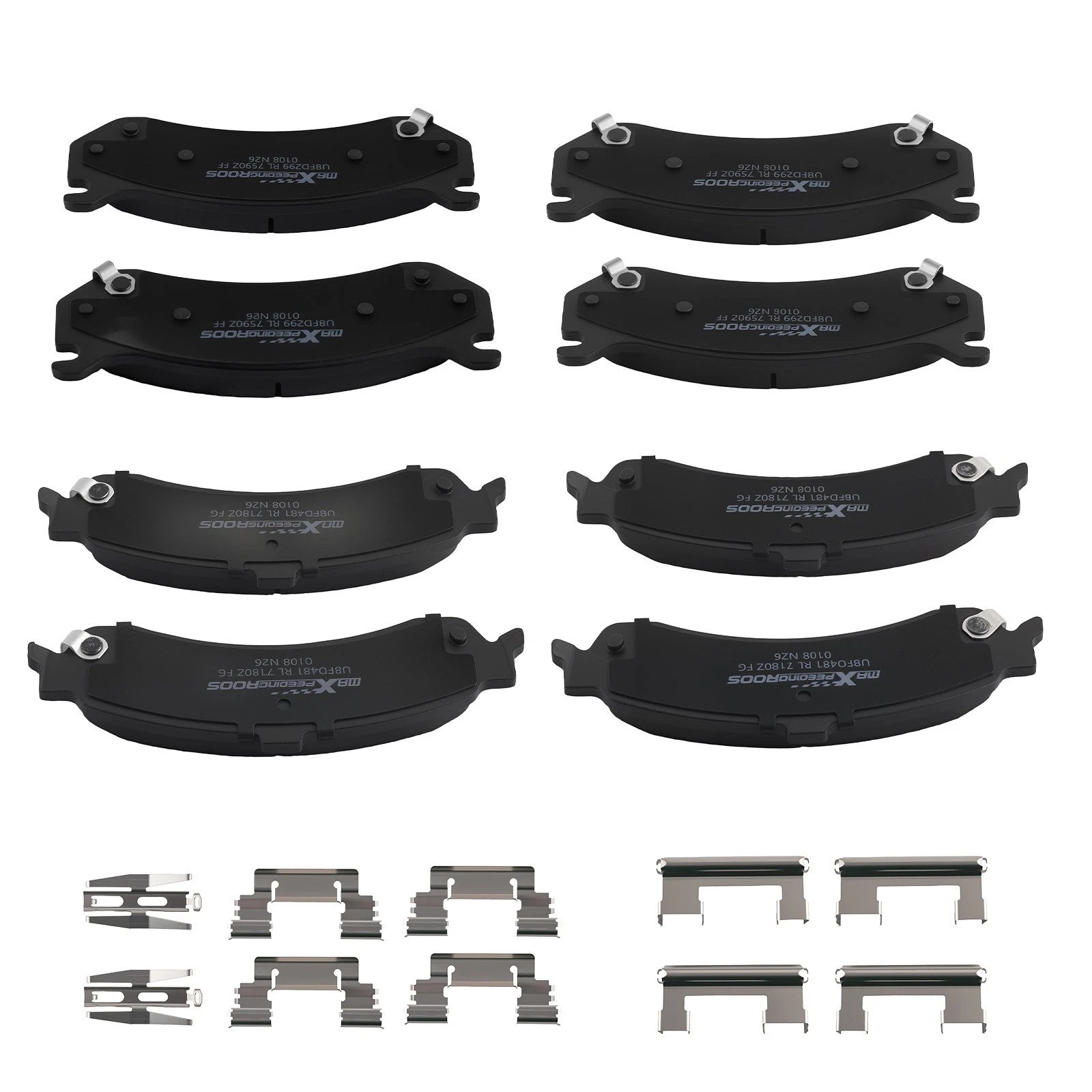 Set of 4 Ceramic Brake Pads for Chevrolet Avalanche 1500 (2002–2006) D785 D834