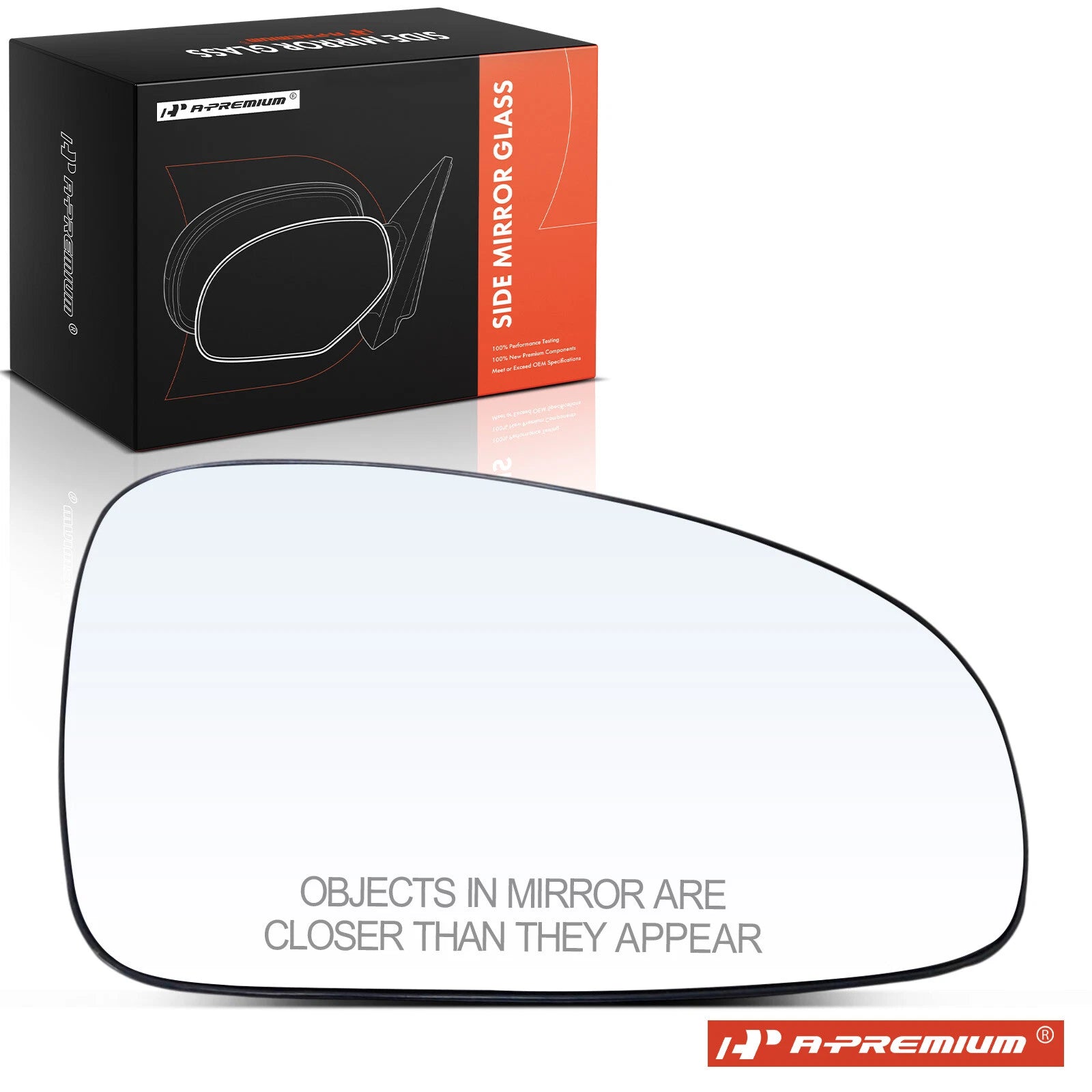 Heated Passenger Power Mirror Glass for Chevy Aveo (2004–2008)