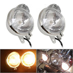 Chrome Fog Lights for Kawasaki Vulcan VN 800 900 1500 1600 1700 2000