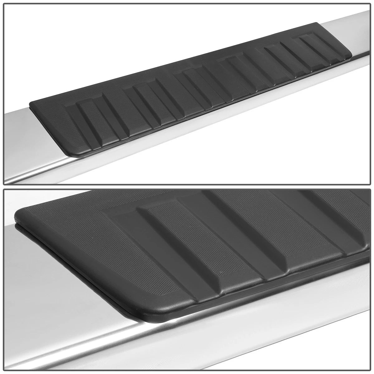 Set of 2 Chrome Running Board Step Bars for Silverado/Sierra (2007–2019)