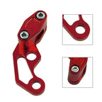 Brake Line Clamp Protector for Universal Fit Motor Bikes - Aluminum Red