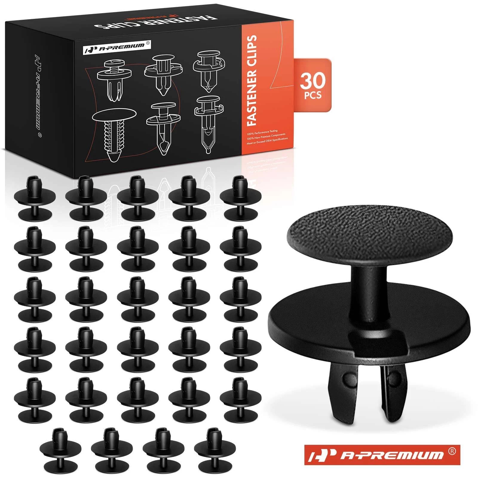 30Pcs 7mm Nylon Hood & Trunk Retainer Fasteners for BMW