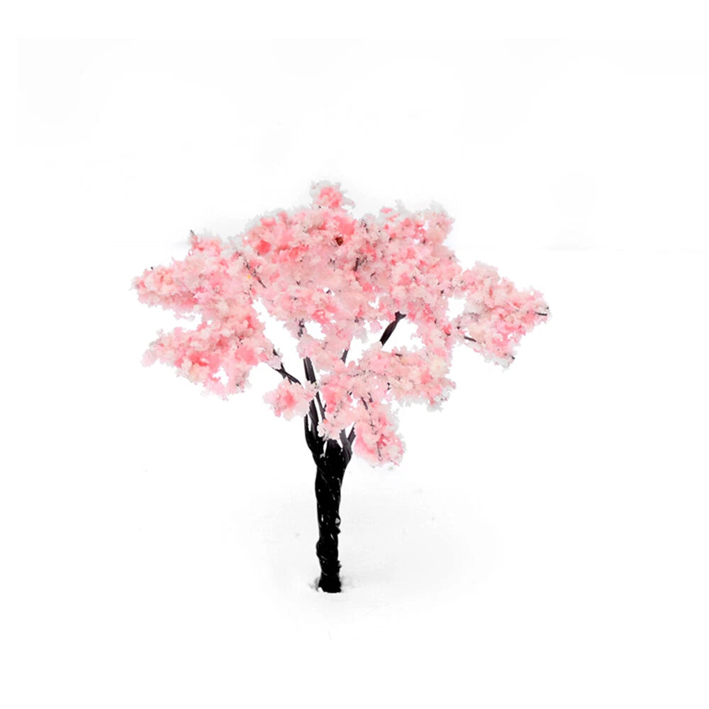 20Pcs Cherry Blossom Model Trees for Train Railroad Scenery (DIY)