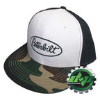 Camo Flat Bill Hat for Peterbilt Trucks (Diesel Semi)