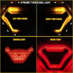 Integrated LED Tail Light Turn Signals for Yamaha MT07 MT03 MT-25 YZF-R3 (2014–2023)