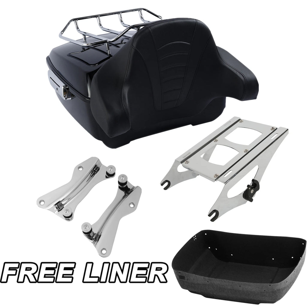 Trunk Backrest Rack Mount Docking Kit for Harley Street Glide (2014–2025)