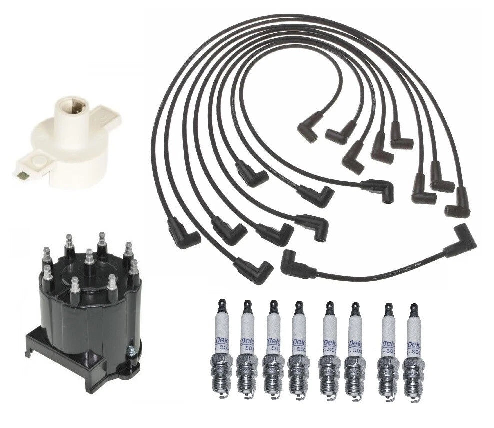 ACDelco Ignition Kit for Chevy GMC (Includes Rotor, Cap, Wires, Spark Plugs)