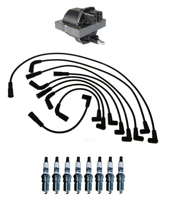 Ignition Wires 1 Coil 8 Spark Plugs Kit ACDelco for Caprice Impala (1994–1996)